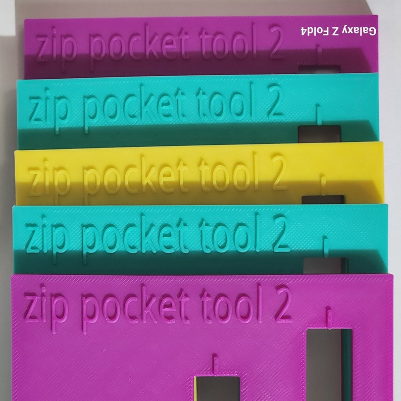 Zip Pocket Tool 2 Make your own Zip Pockets How to sew a zip pocket Zip tool Zip pocket Ruler