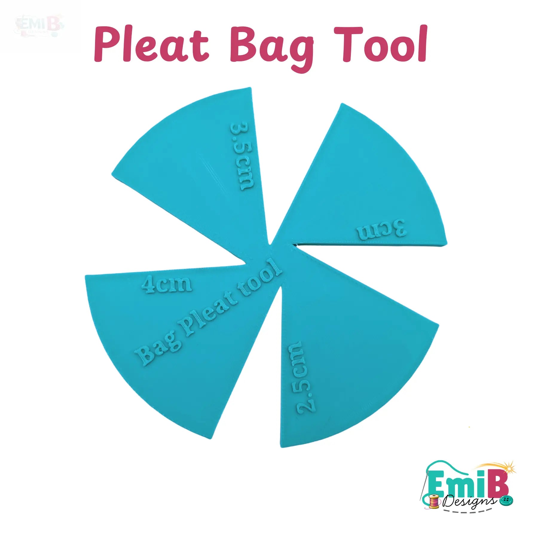 Pleat Bag Tool Bag Making Tool Bag Making Ruler Clutch Bag Tool Sewing Ruler EmibDesign