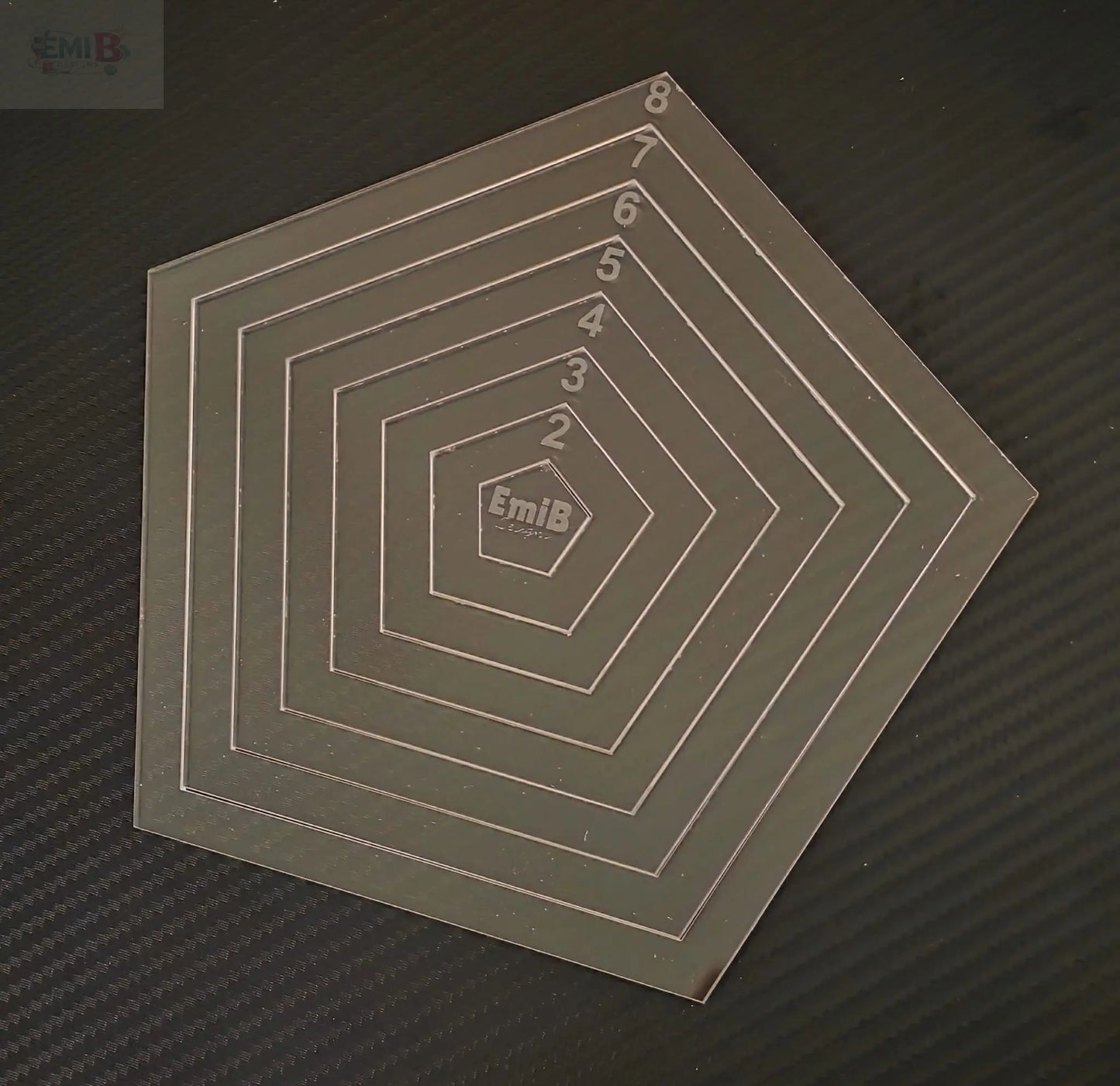 Nesting Pentagon Acrylic Template. Nesting templates Emi B Designs