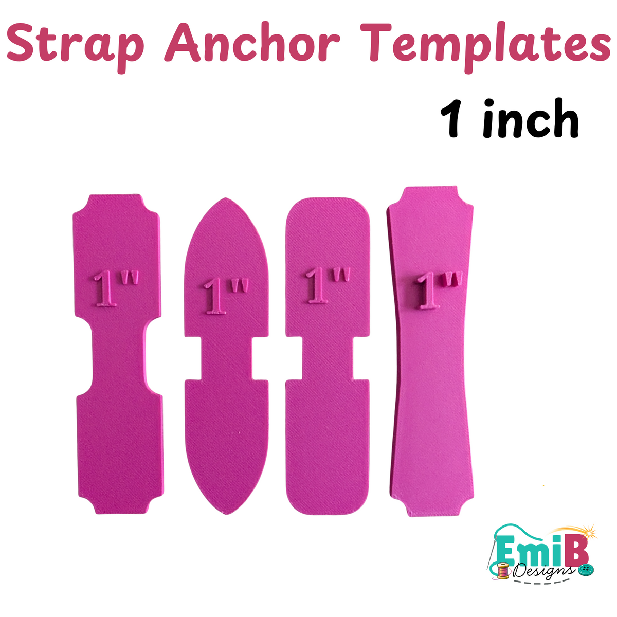 Strap Anchor Templates- Various Shapes