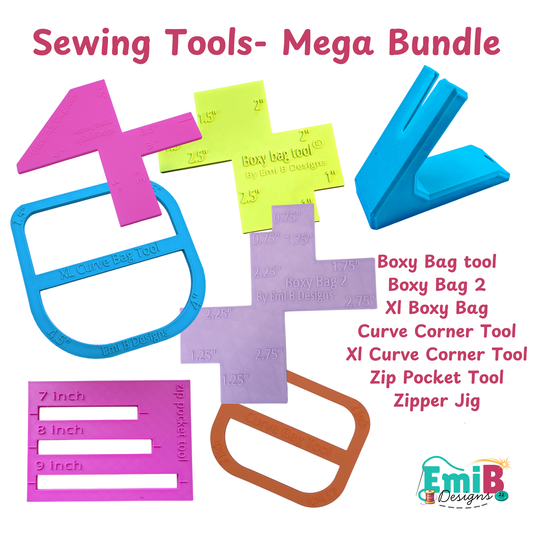 Sewing Tools Mega Bundle Sewing tools for Beginners Sewing rulers Bag Making tools Sewing for Beginners EmibDesign