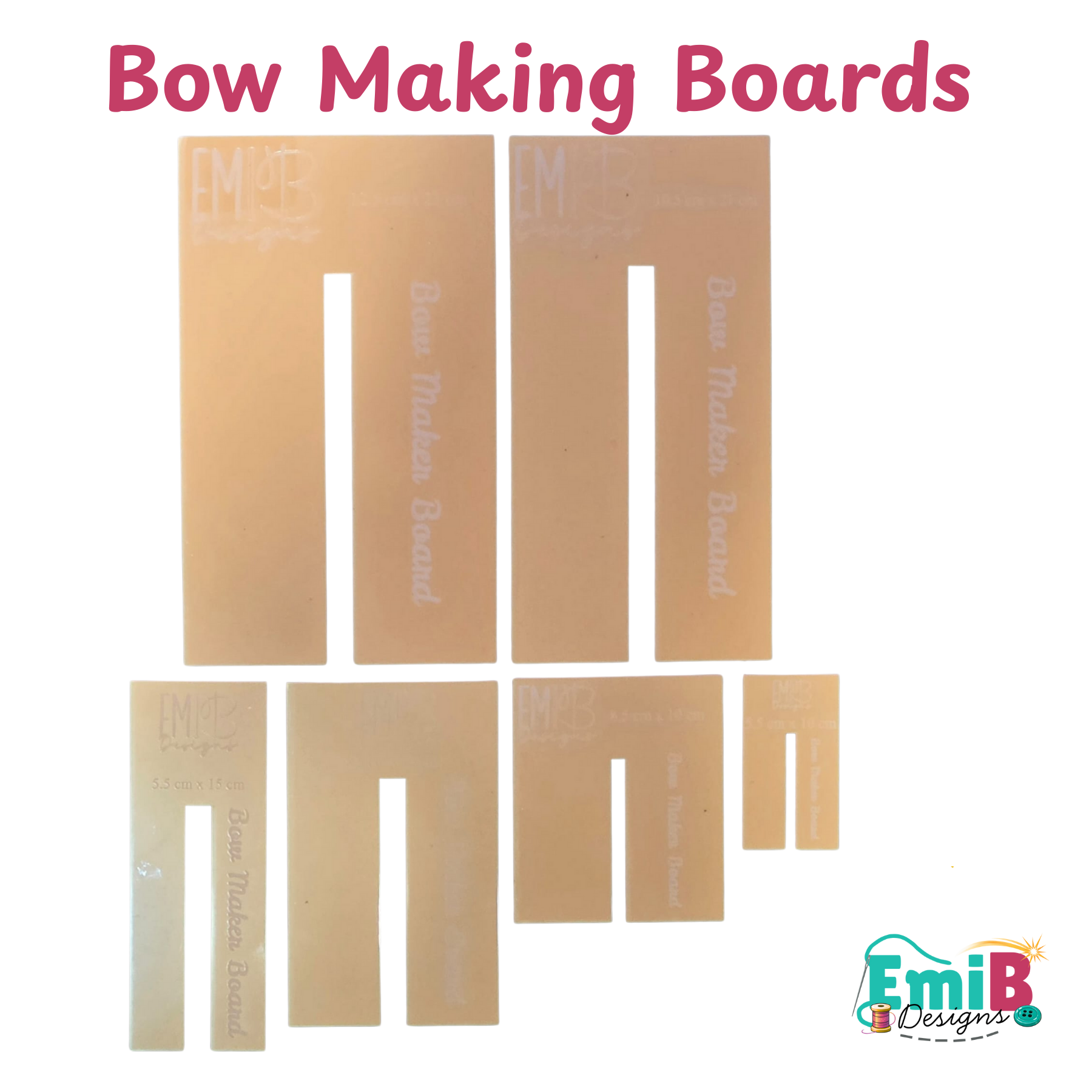 Acrylic Bow Making Boards – Bow Maker Templates for Perfect Bows EmibDesign