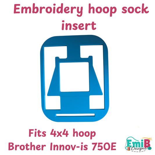 Sock Embroidery Hoop Insert | Brother Innov-is 750E 4x4 Hoop Attachment