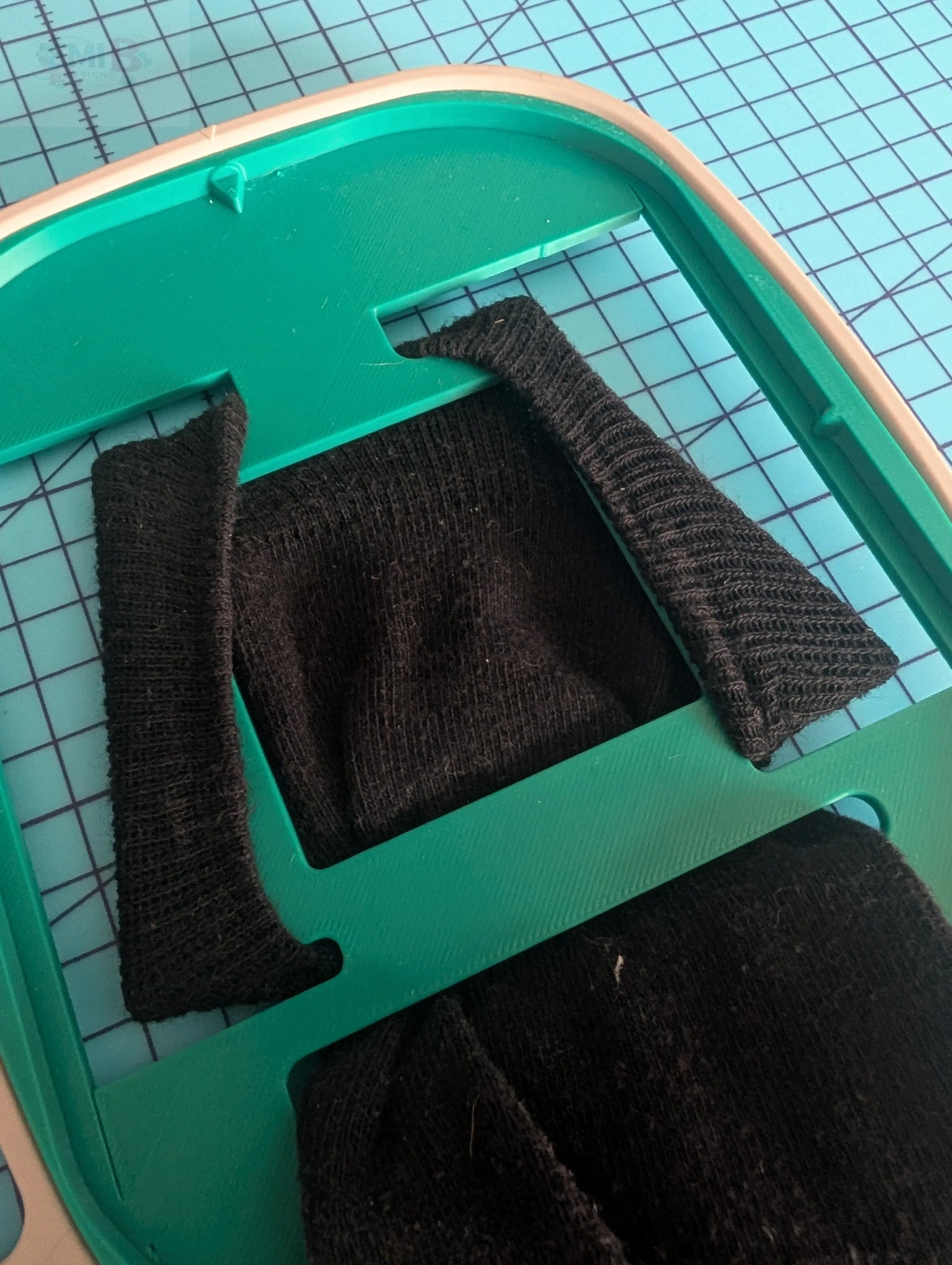 Sock Embroidery Hoop Insert for Brother 4x4 Hoop | Sock & Sleeve Holder Attachment | Small Item Embroidery Tool Emi B Designs