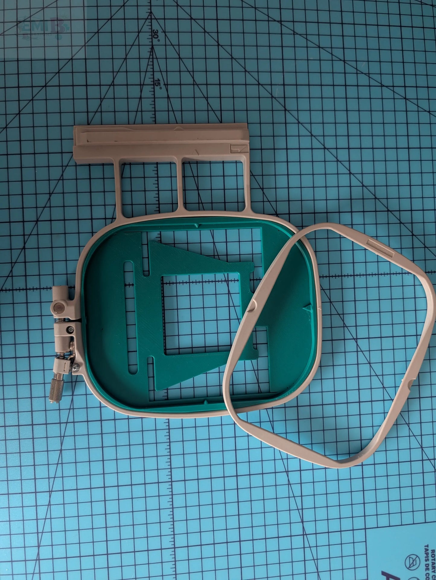Sock Embroidery Hoop Insert for Brother 4x4 Hoop | Sock & Sleeve Holder Attachment | Small Item Embroidery Tool Emi B Designs