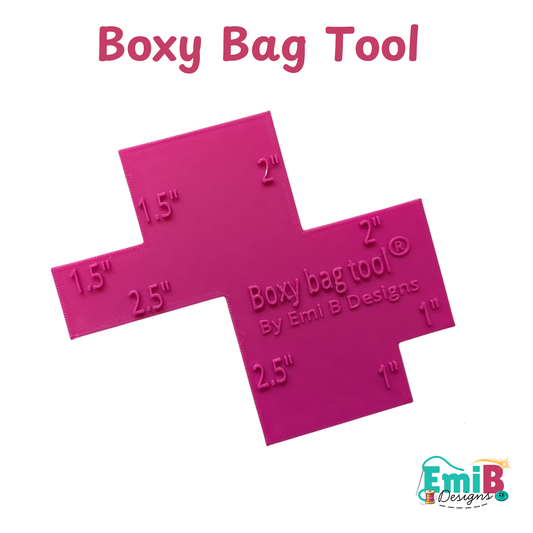 Bag Making Tool Boxy Bag Making Tool Make your own Bags Easy Bag Making tool Bag Base Maker Bag making ruler EmibDesign