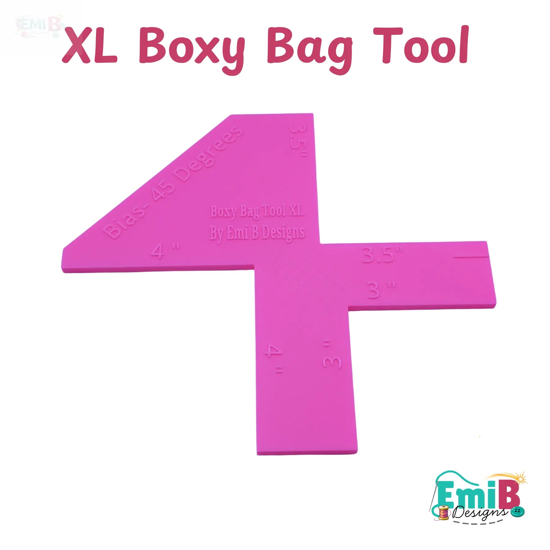 XL Boxy Bag Tool Bag Making Tool Bag Making Ruler XL Bags EmibDesign