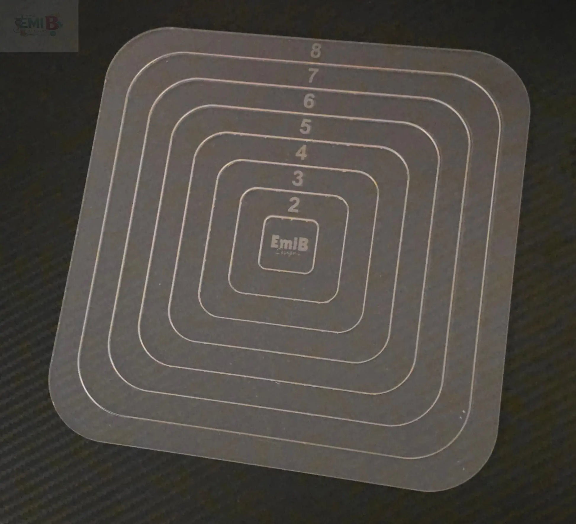 Nesting Rounded Square Acrylic Template. square nesting templates Emi B Designs