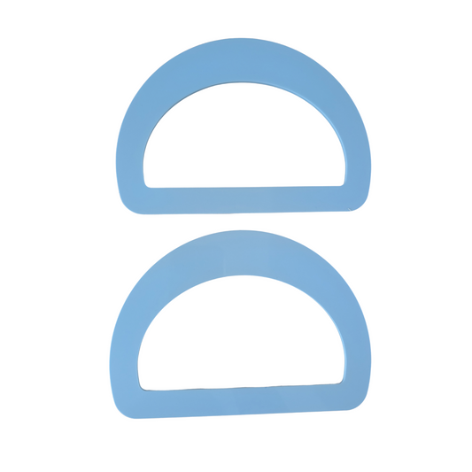 Acrylic Bag Handle Pair- Round