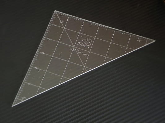 6.5 inch 45 degree angle Acrylic Sewing Ruler Emi B Designs